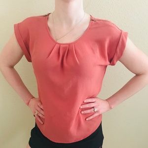 Agaci Zip Sleeve Blouse in Watermelon Pink Small